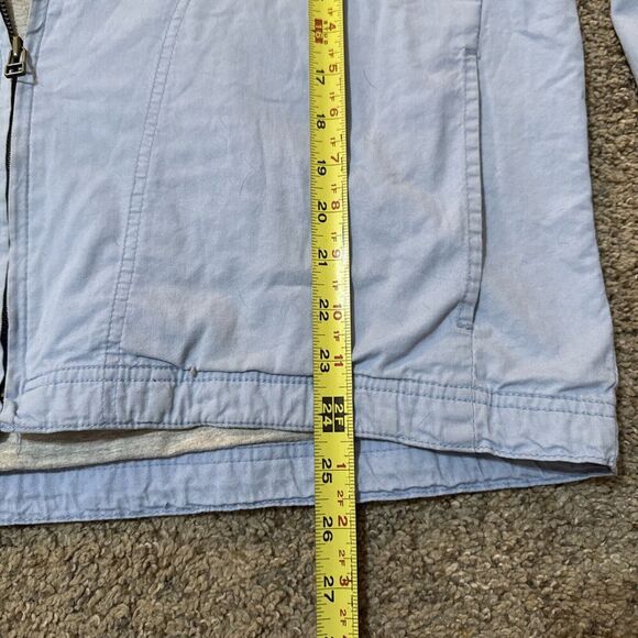 Vintage Merona Cotton Chambray Bomber‎ Jacket Womens M Preppy Harrington Canvas - Picture 6 of 9